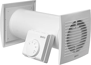 Steinberg14 - Ø 100 mm Répartiteur/Échangeur de Chaleur - Ventilateur avec Thermostat - Air Chaud