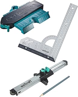 wolfcraft 6976000 Pack « Ajustement des sols stratifiés et design » - Pose de sols stratifiés et design - 3 pièces
