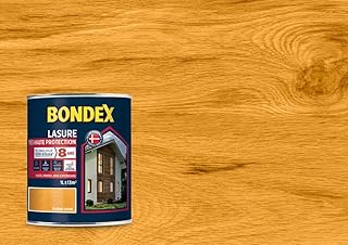 BONDEX - LASURE Très Haute Protection Siliuréthane 8 Ans - Protège et décore la surface des bois bruts - Satin