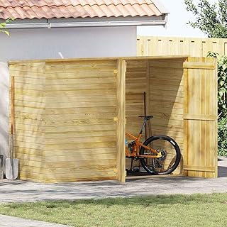 Générique Abri à vélo de Jardin 232x110x170 cm Bois de pin imprégné, Maison & Jardin, Pelouses & Jardins, Vie en extérieur, Structures extérieures, Cabanes & abris de Jardin, Brun, (Poids 149.8KG)