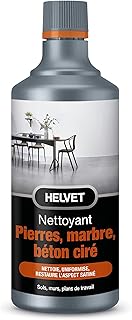 Nettoyant Spécial Marbre, Pierre Naturelle & Béton Ciré : Nettoie, Uniformise et Restaure l’Aspect Satiné de vos Murs, Sols & Plans de Travail– 1L